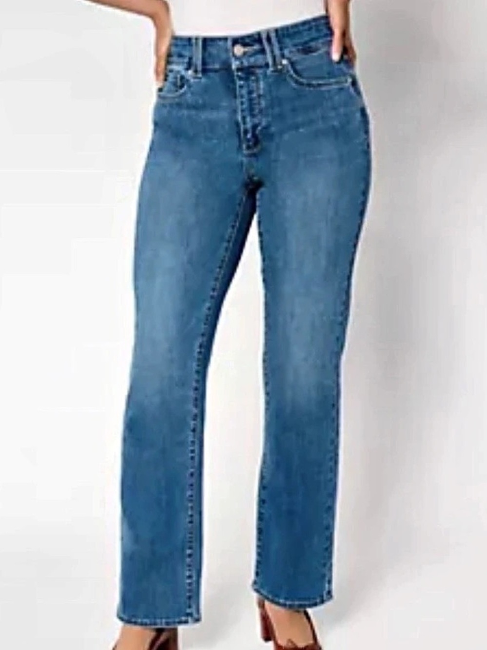BNWOT - NYDJ Marilyn Straight Leg Jeans Blue Waist Size - 14W